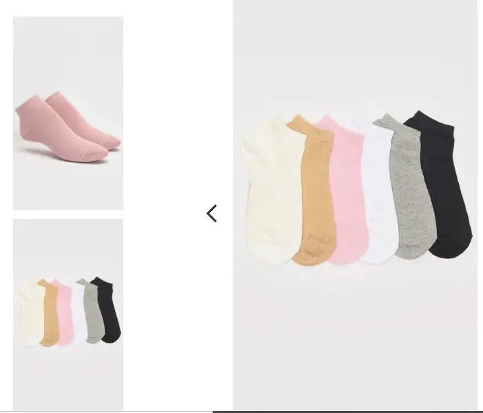 Medias soquete liso de algodón mujer-ELEMENTO