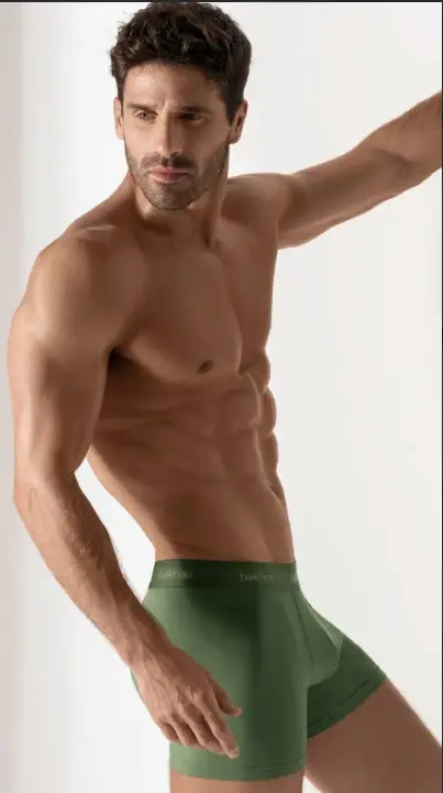 Boxer liso de algodón y lycra- BAKHOU