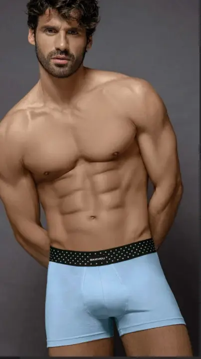 Boxer liso de algodón y lycra- BAKHOU